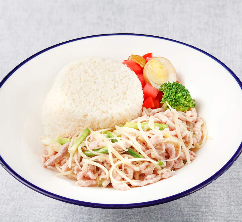 仔姜肉丝套饭